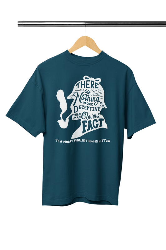 Camiseta verde turquesa del famoso detective sherlock homes