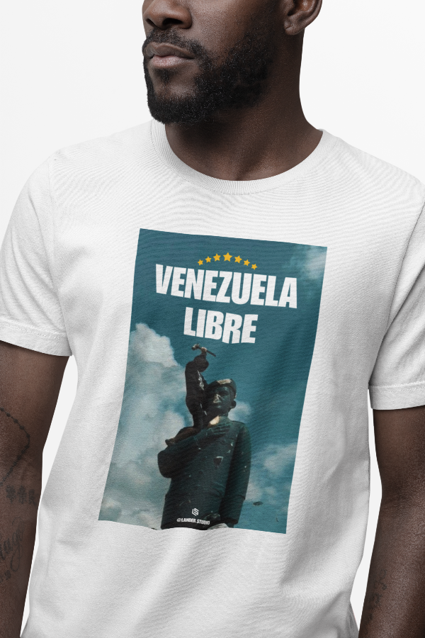 Camiseta de Venezuela libre en tiktok y dictadura blanco